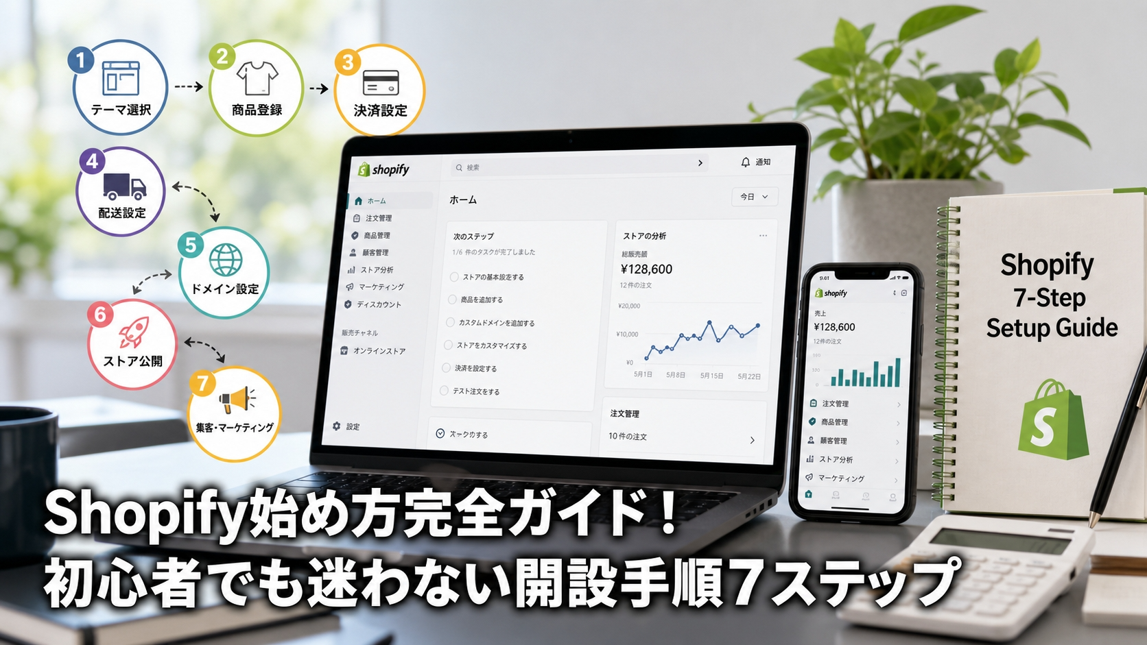 Shopify始め方完全ガイド！初心者でも迷わない開設手順7ステップ