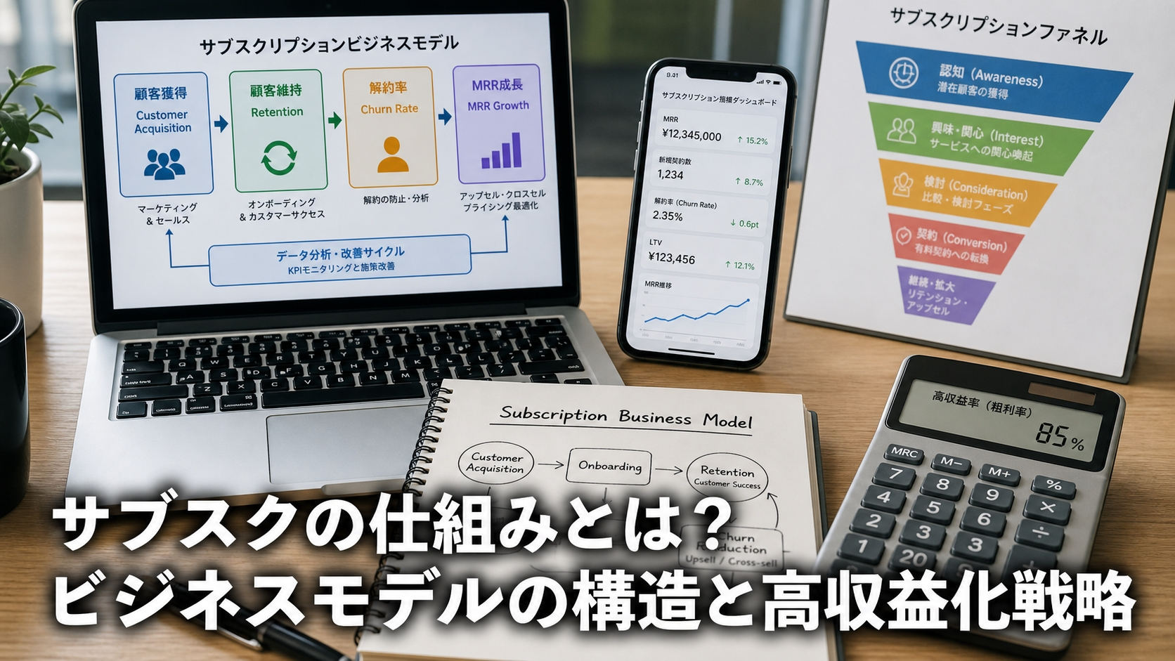 サブスクの仕組みとは？ビジネスモデルの構造と高収益化戦略