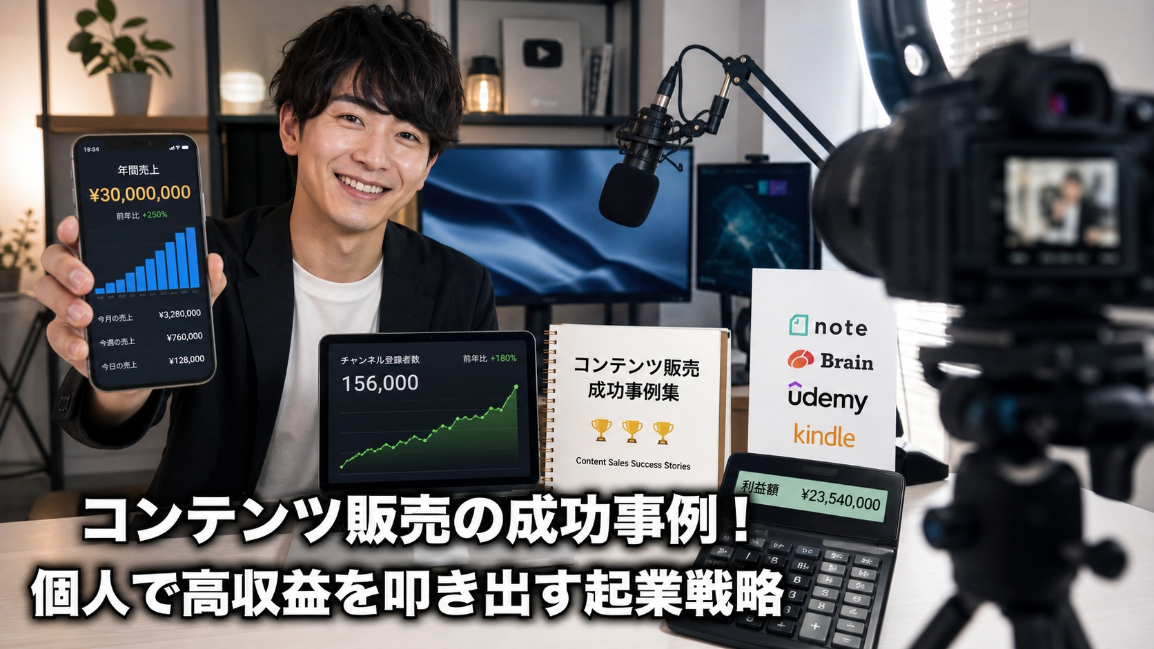 コンテンツ販売の成功事例！個人で高収益を叩き出す起業戦略