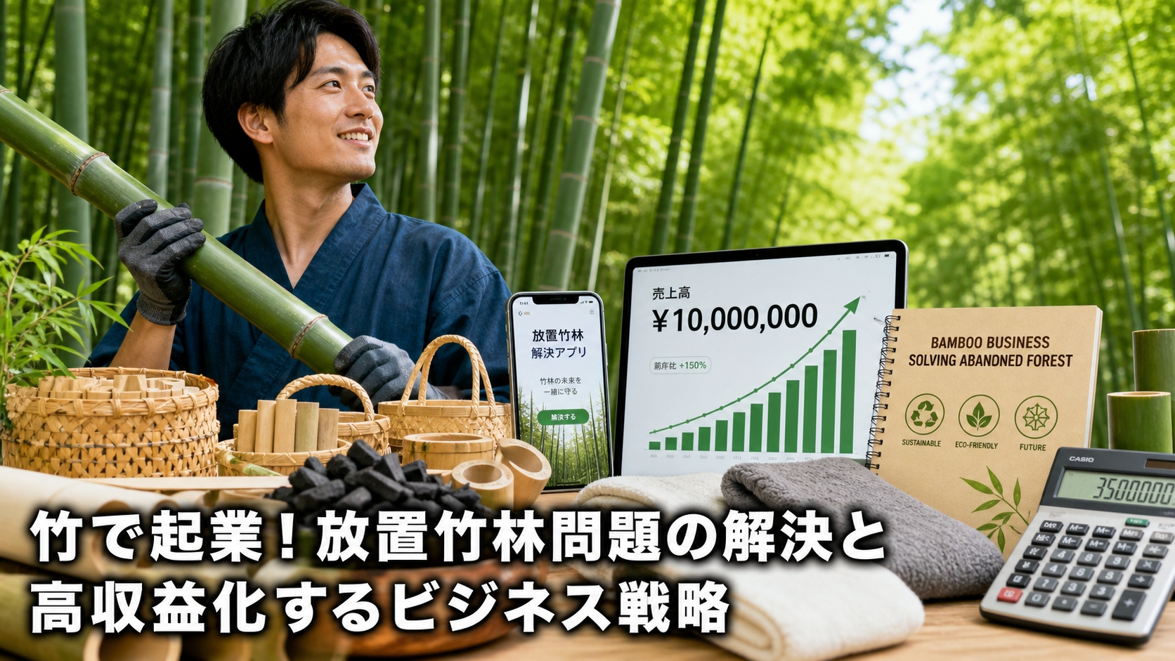 竹で起業！放置竹林問題の解決と高収益化するビジネス戦略