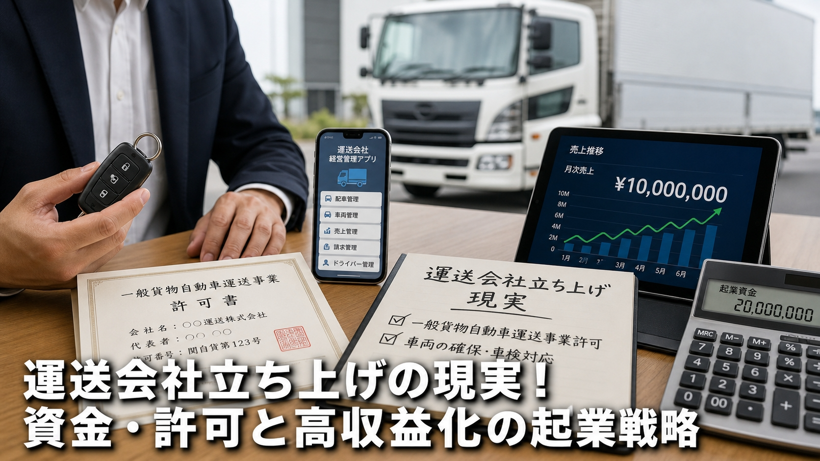 運送会社立ち上げの現実！資金・許可と高収益化の起業戦略