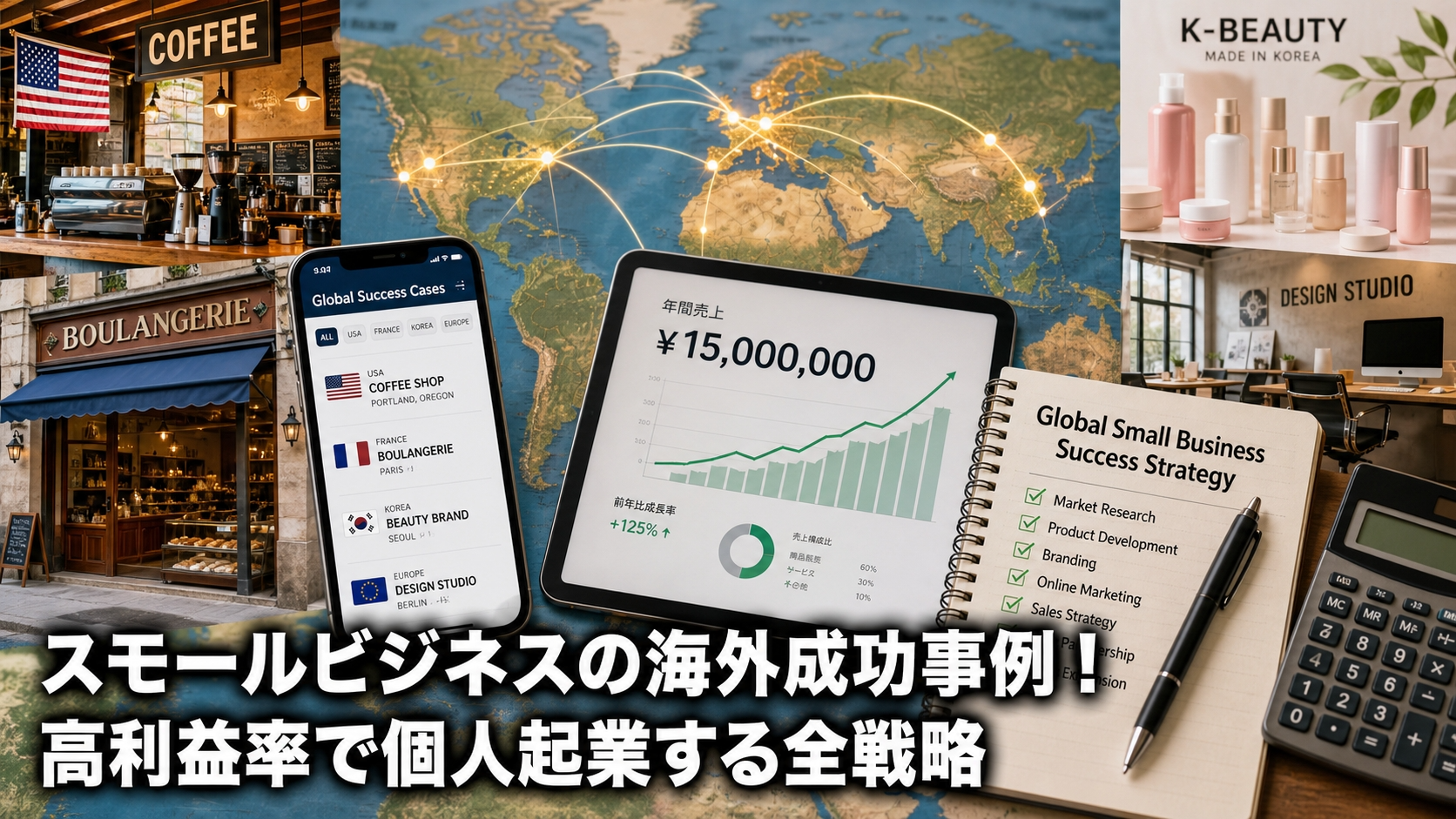 スモールビジネスの海外成功事例！高利益率で個人起業する全戦略