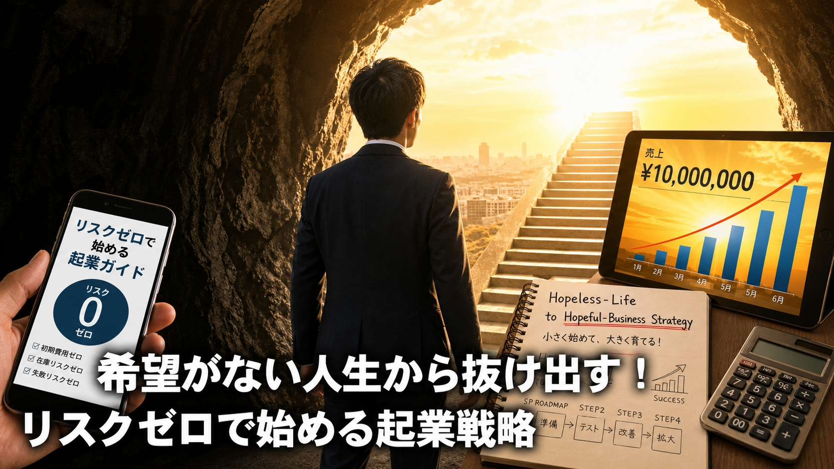 希望がない人生から抜け出す！リスクゼロで始める起業戦略
