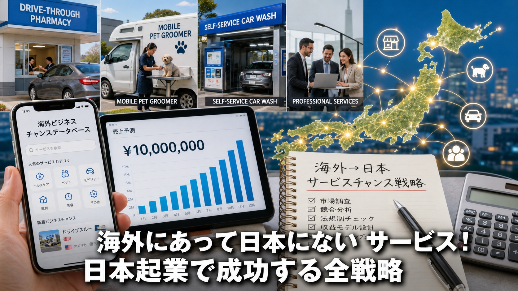 海外にあって日本にないサービス！日本起業で成功する全戦略