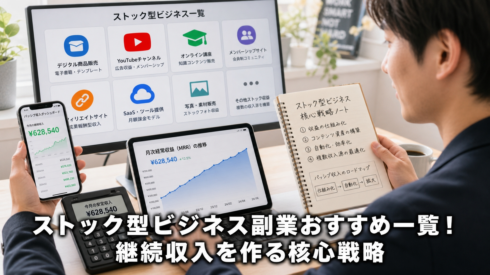 ストック型ビジネス副業おすすめ一覧！継続収入を作る核心戦略