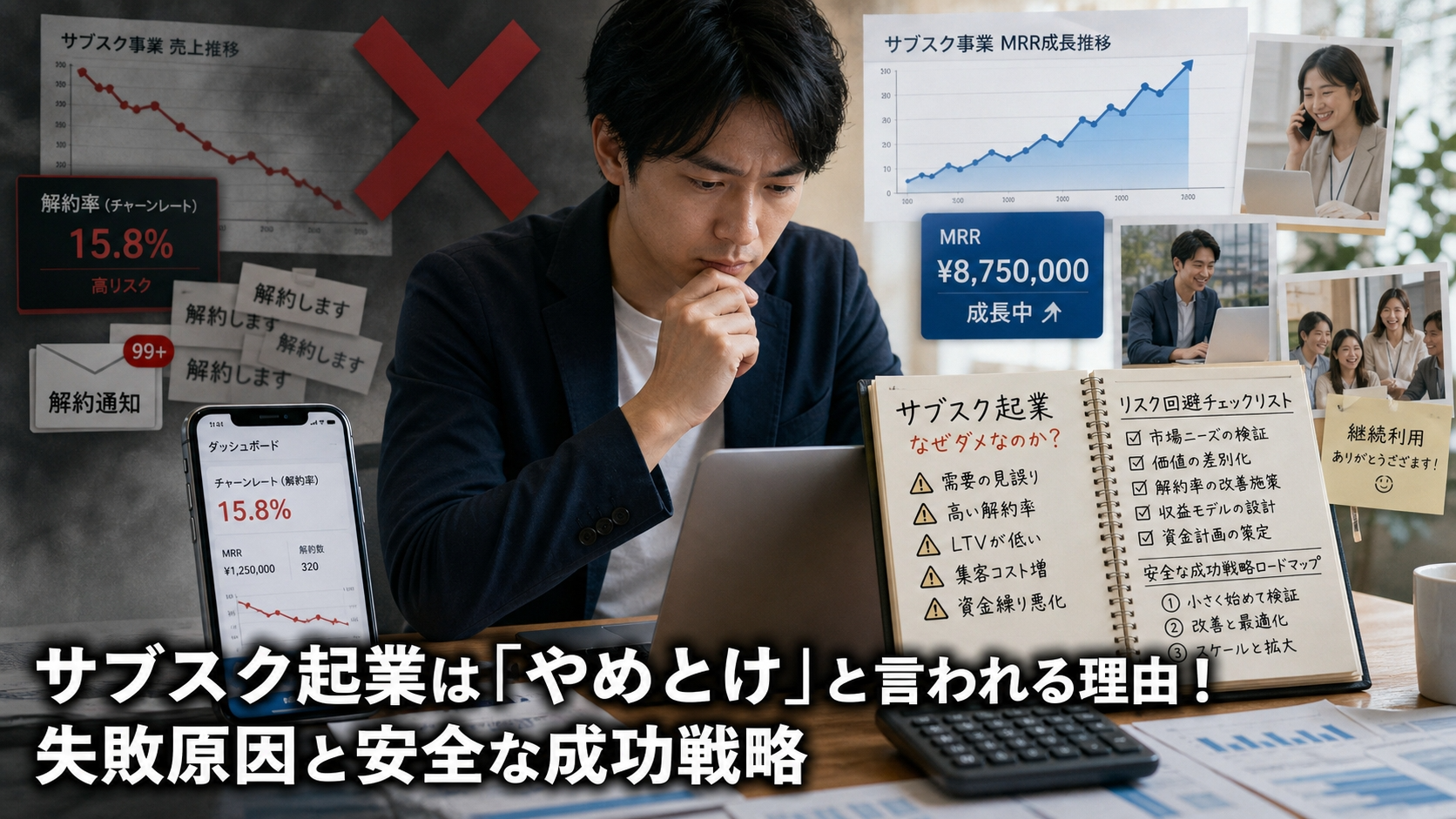 サブスク起業は「やめとけ」と言われる理由！失敗原因と安全な成功戦略