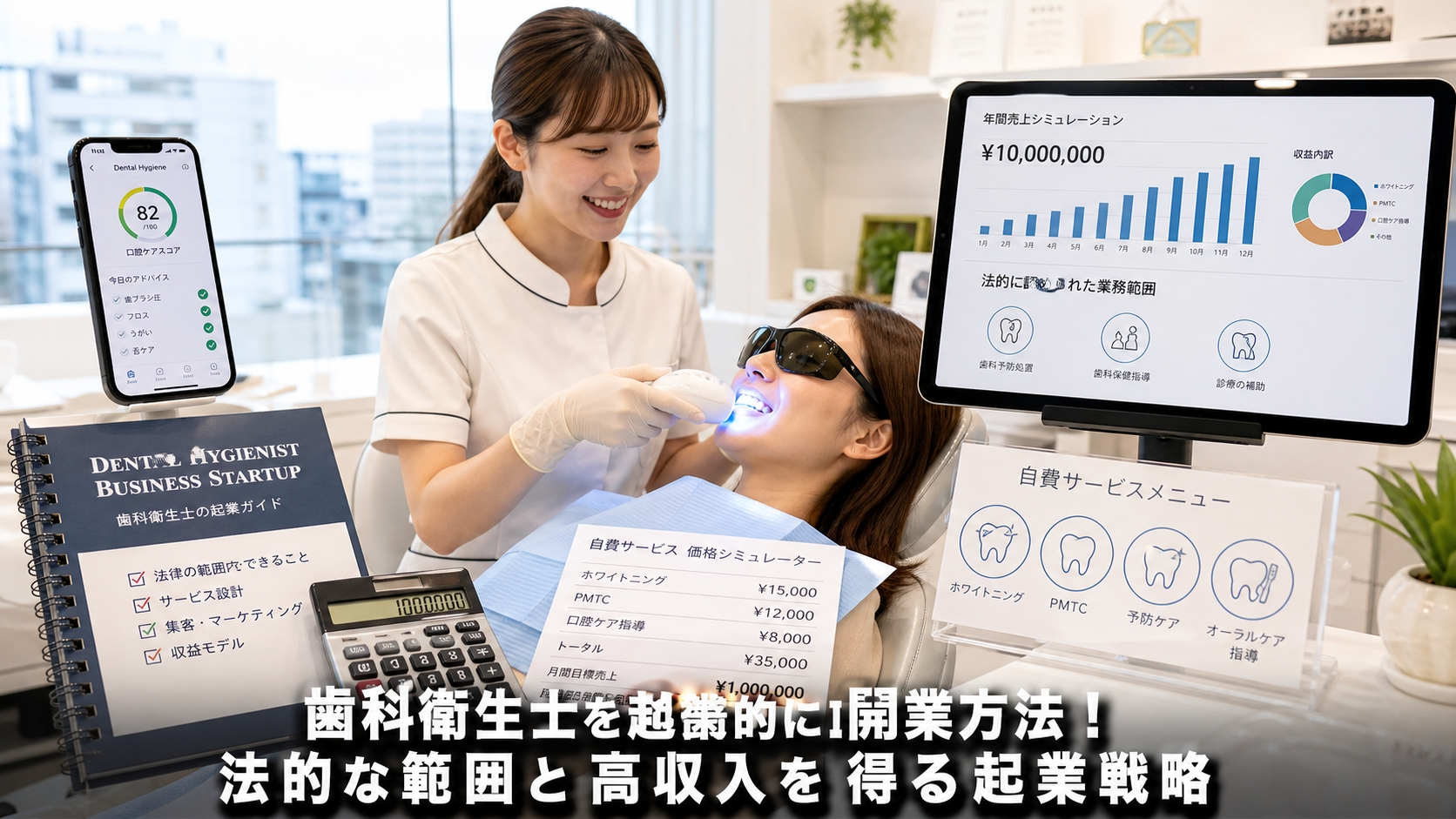 歯科衛生士の開業方法！法的な範囲と高収入を得る起業戦略