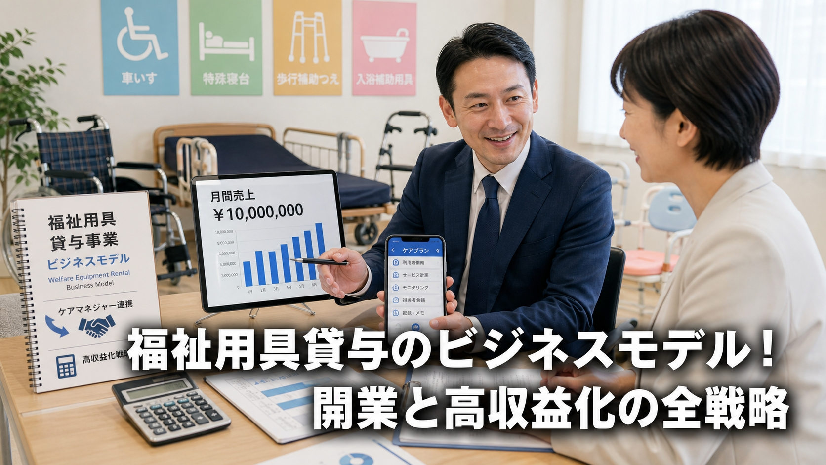 福祉用具貸与のビジネスモデル！開業と高収益化の全戦略