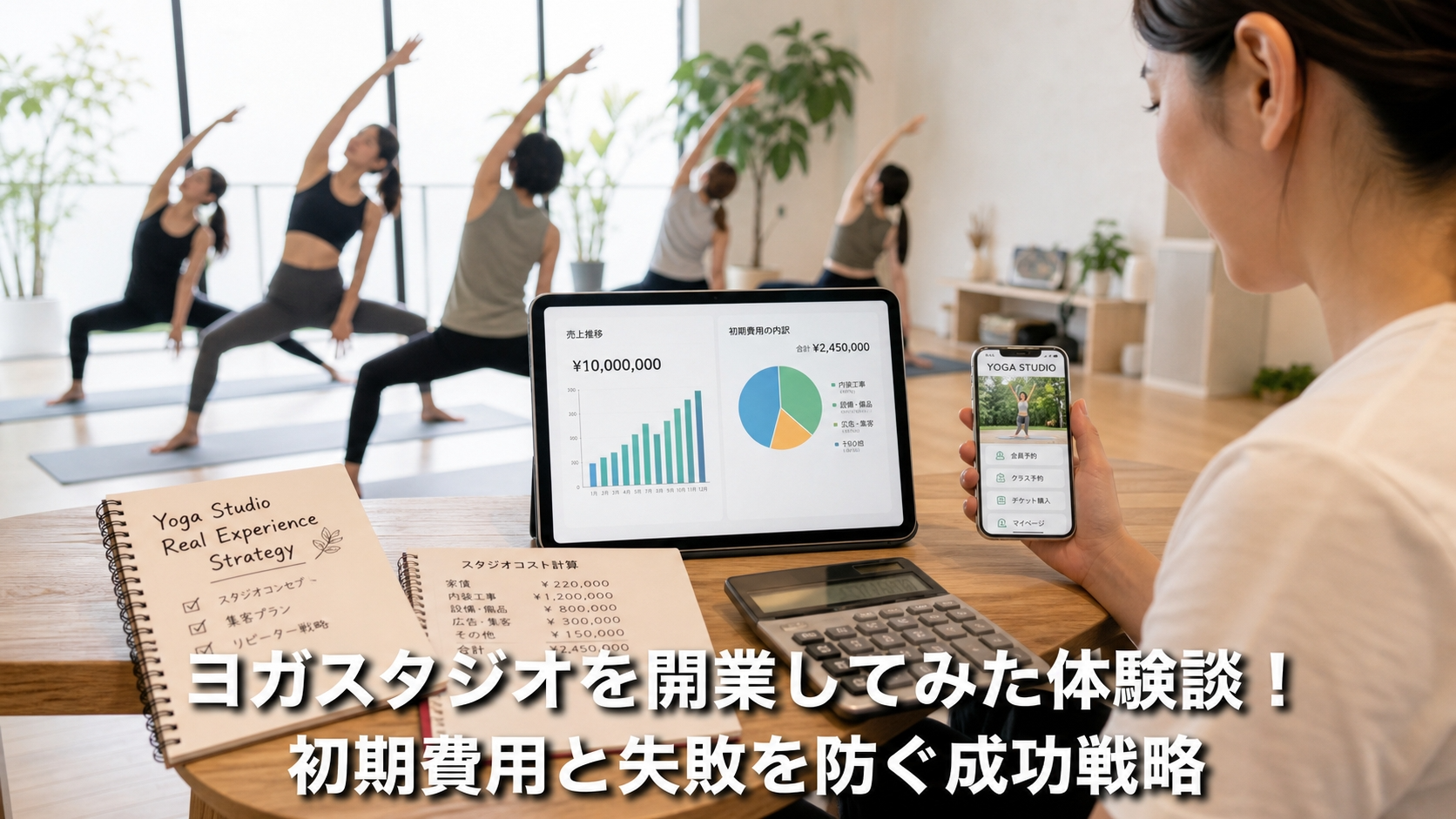ヨガスタジオを開業してみた体験談！初期費用と失敗を防ぐ成功戦略
