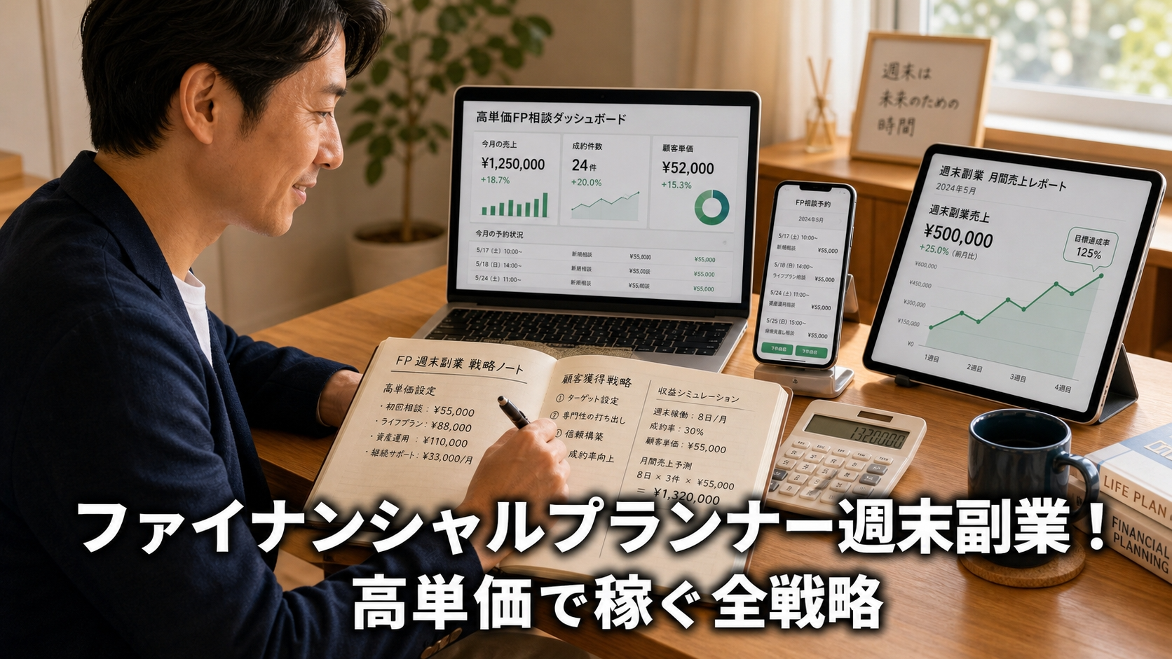 ファイナンシャルプランナー週末副業！高単価で稼ぐ全戦略