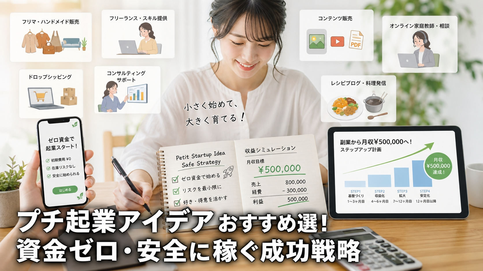 プチ起業アイデアおすすめ選！資金ゼロ・安全に稼ぐ成功戦略
