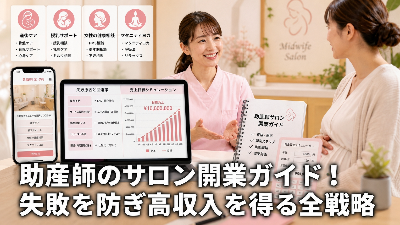 助産師のサロン開業ガイド！失敗を防ぎ高収入を得る全戦略