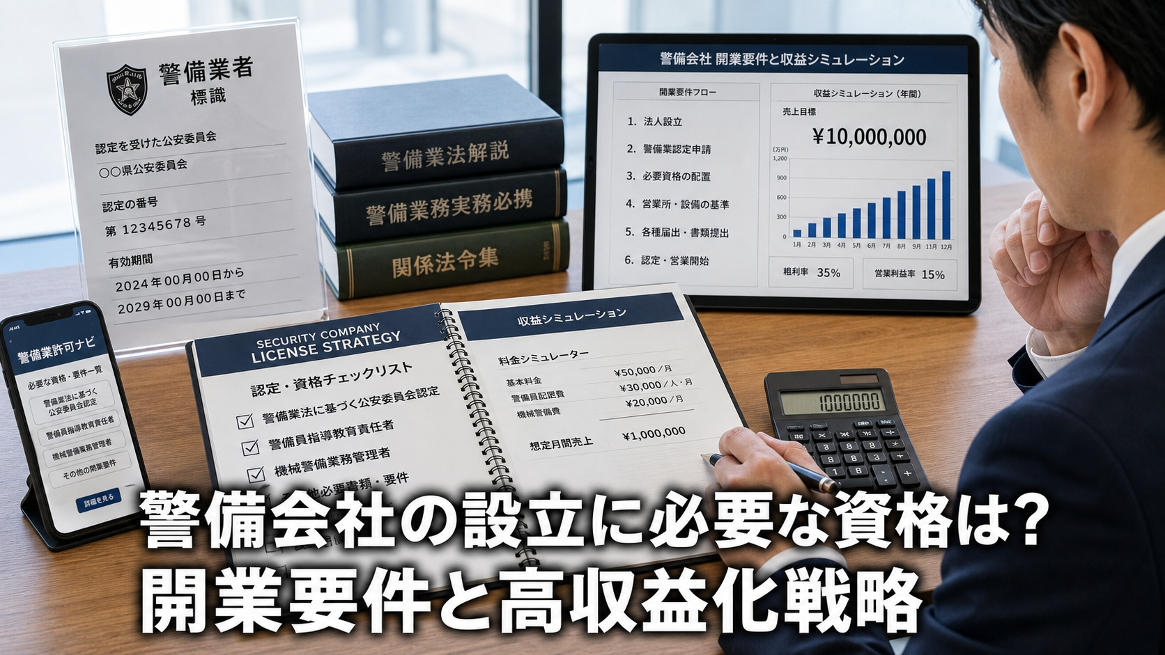 警備会社の設立に必要な資格は？開業要件と高収益化戦略