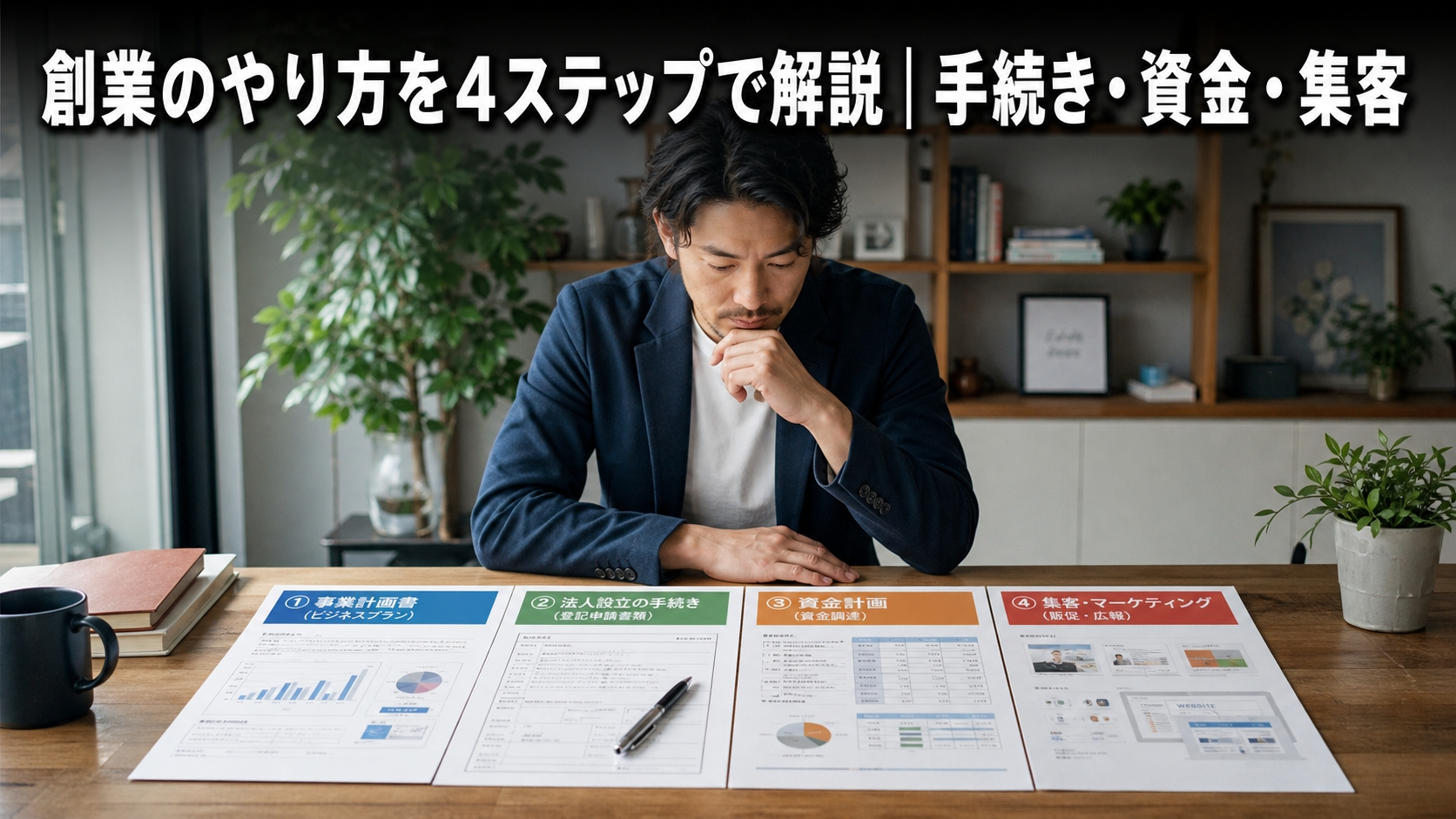 創業のやり方を4ステップで解説｜手続き・資金・集客