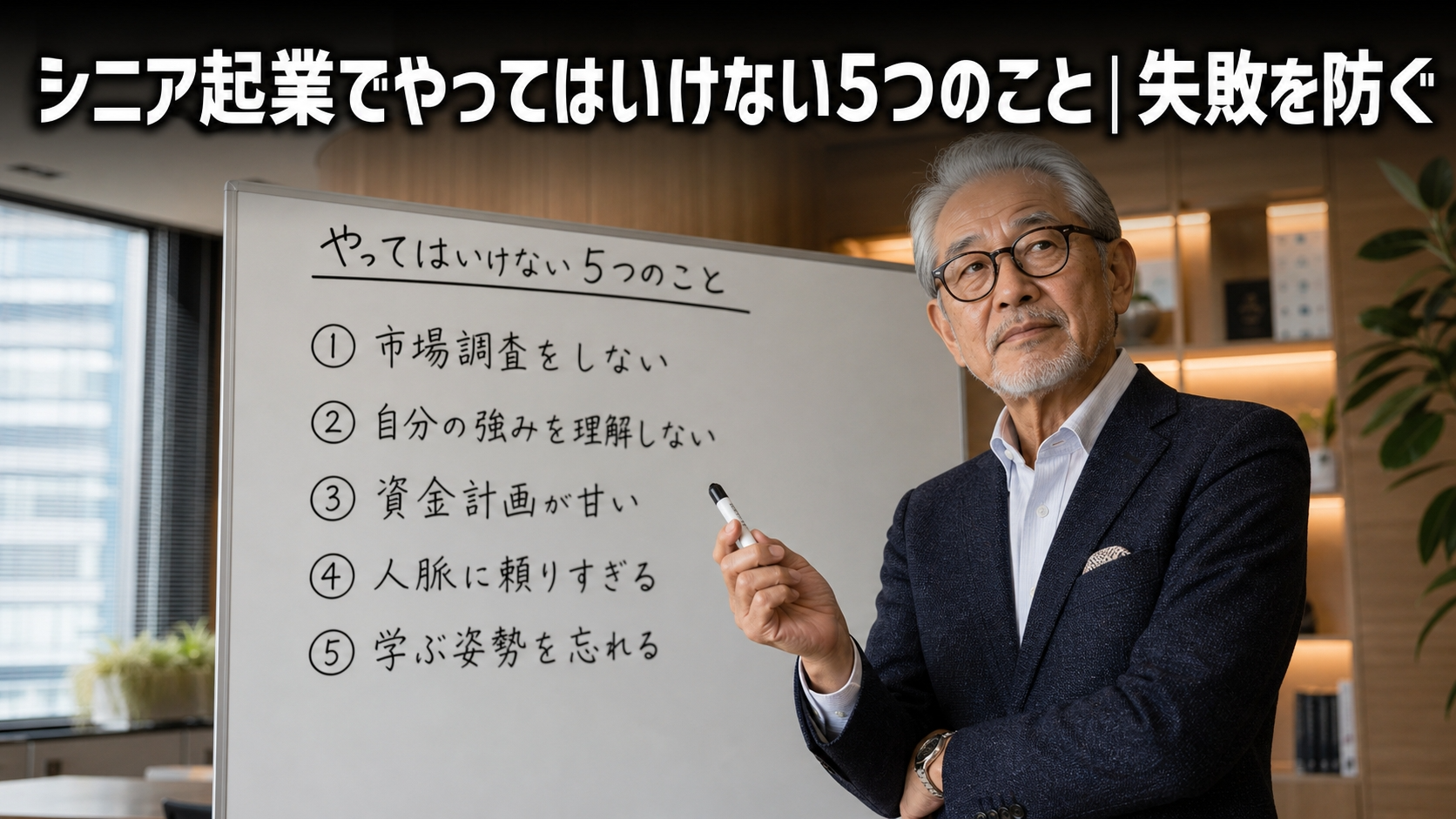 シニア起業でやってはいけない5つのこと｜失敗を防ぐ
