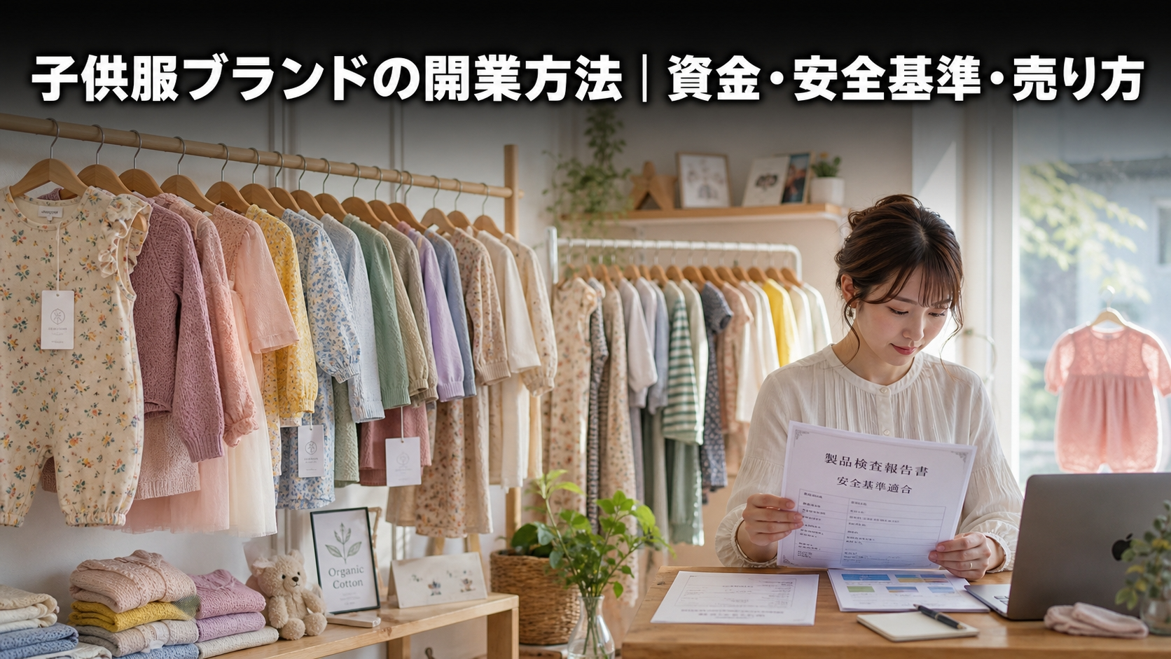 子供服ブランドの開業方法｜資金・安全基準・売り方