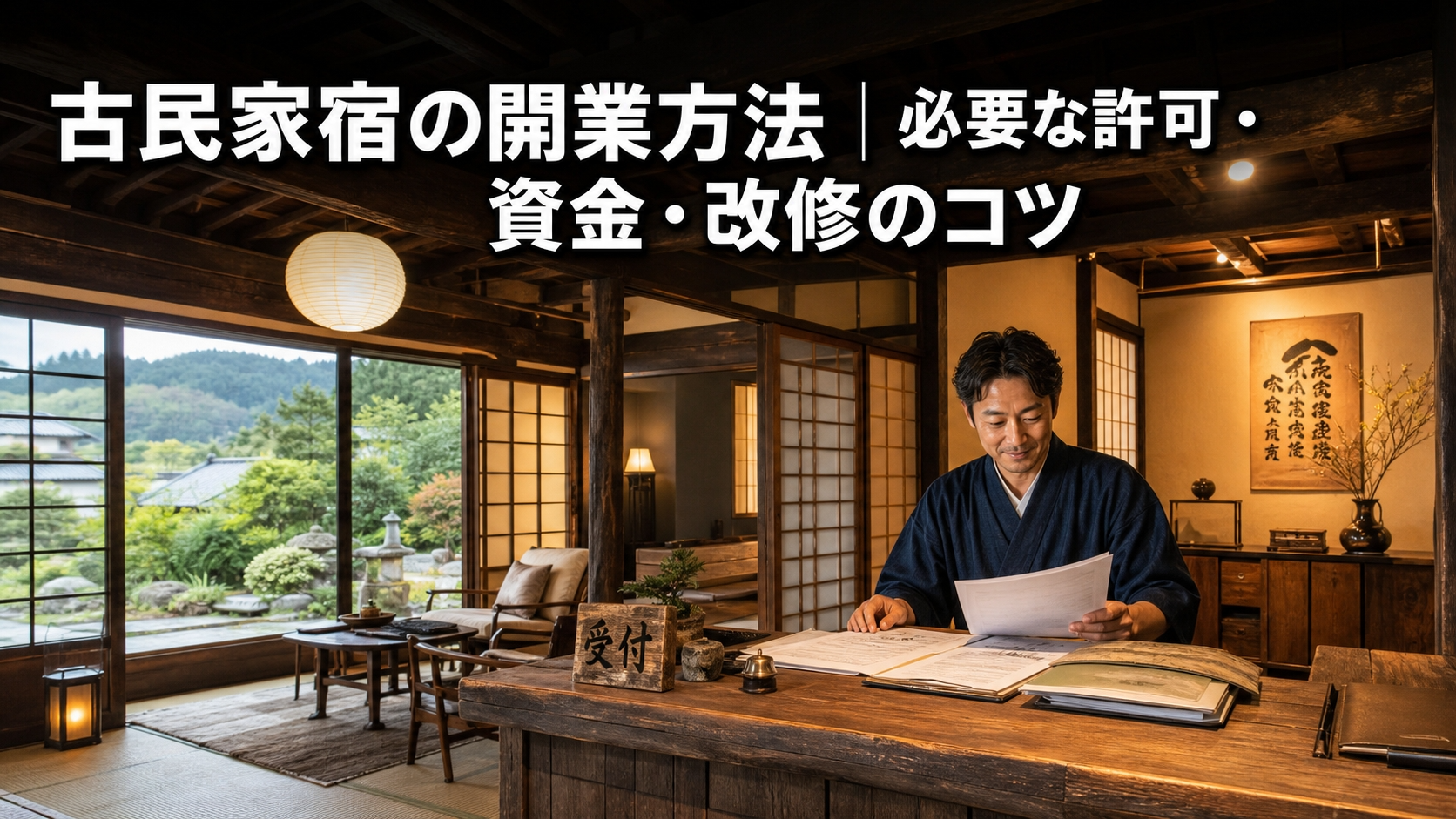 古民家宿の開業方法｜必要な許可・資金・改修のコツ