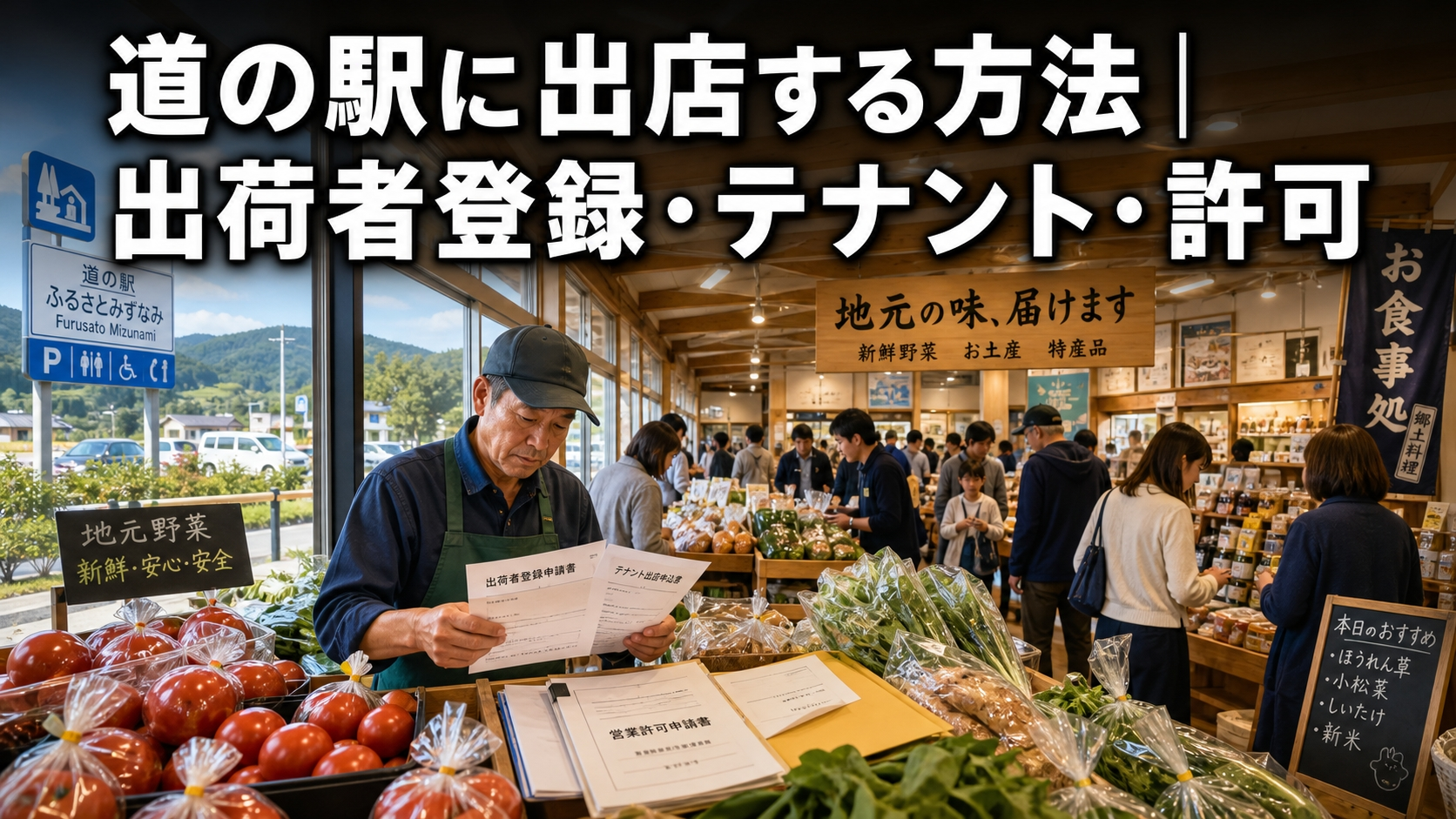 道の駅に出店する方法｜出荷者登録・テナント・許可